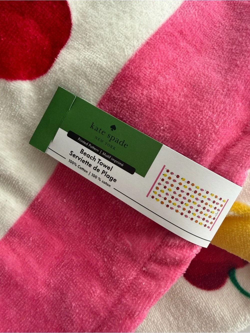 Kate Spade New York Oversized Beach Towel, Fruits